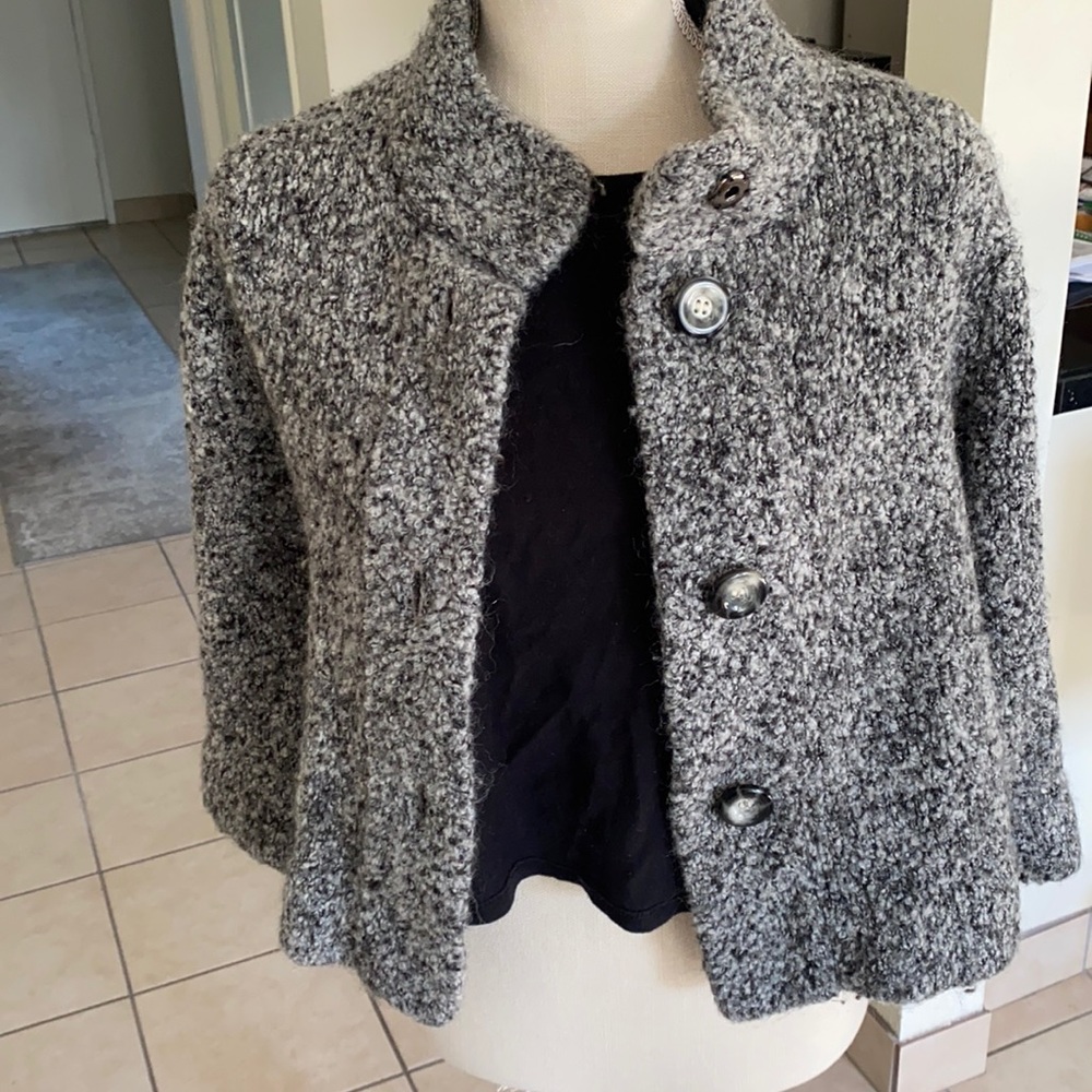 Gray Button Up Cardigan